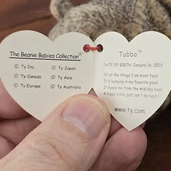 Lot of 5 Ty Plush- Pinky, Tubbo, Nola, Suki & Harry Beanie Babies/Attic Treasure - Picture 6 of 16